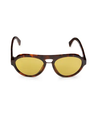 Shop Tod's Women's 55mm Oval Sunglasses In Havana
