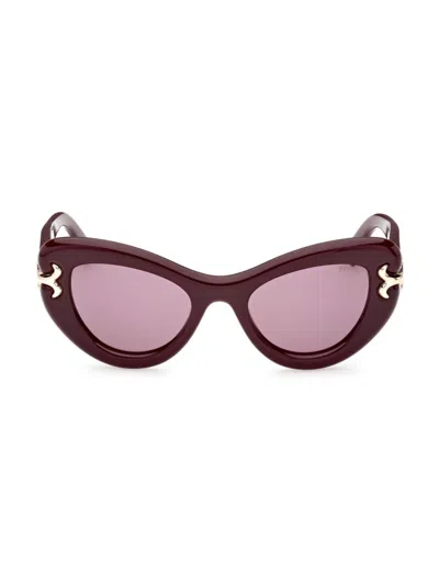 Shop Emilio Pucci Women's 50mm Cat Eye Sunglasses In Violet