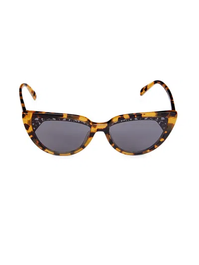 Shop Emilio Pucci Women's 53mm Ombre Cat Eye Sunglasses In Smoke