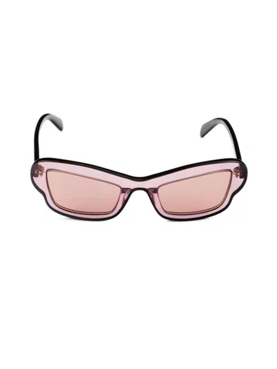 Shop Emilio Pucci Women's 52mm Cat Eye Sunglasses In Beige
