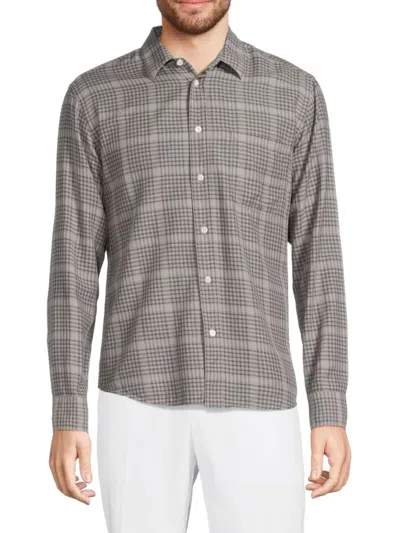 Shop Billy Reid Men's Tuscumbia Check Shirt In Grey