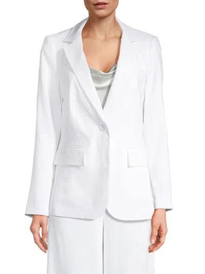 Shop Kobi Halperin Women's Cherrie Linen Blend Blazer In White