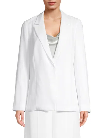 Shop Kobi Halperin Women's Hunter Solid Single Breasted Blazer In White
