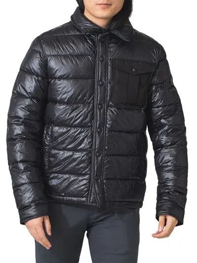 Toboggan Canada Men's Heath Lightweight Puffer Shacket In Black