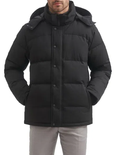 Shop Toboggan Canada Men's Mark Quilted Down Jacket In Black
