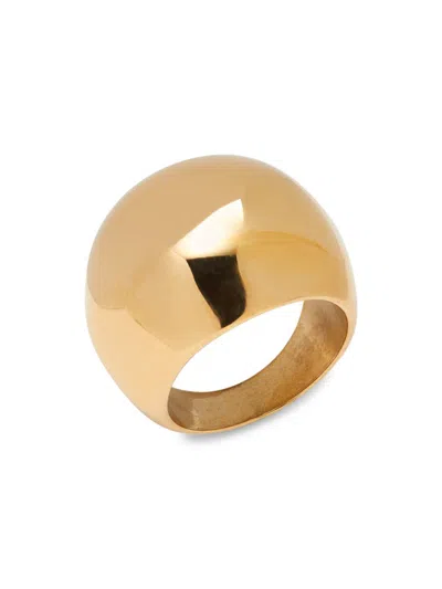 Shop Luv Aj Women's Ball Dome Ring In Gold