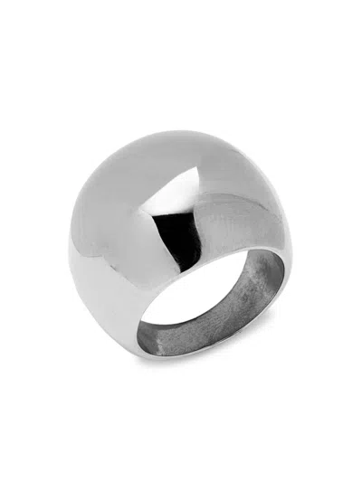 Shop Luv Aj Women's Ball Dome Ring In Silver