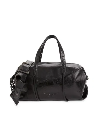 Shop Zadig & Voltaire Women's Leather Duffel Bag In Noir
