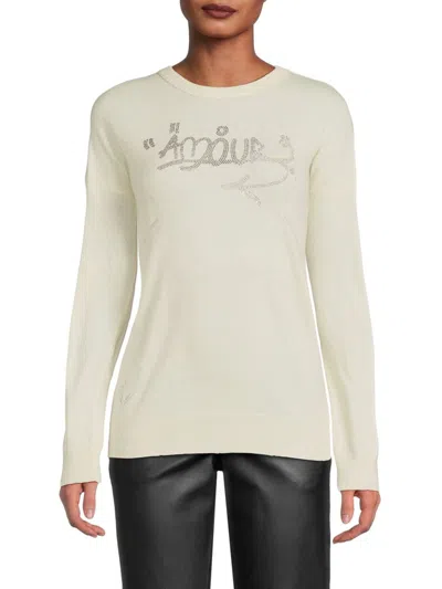 Shop Zadig & Voltaire Women's Gaby Amour Wool & Cashmere Sweater In Judo