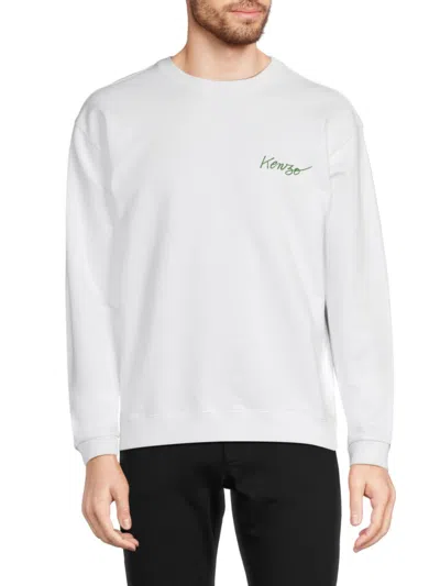 Shop Kenzo Men's Graphic Sweatshirt In White
