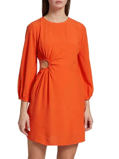 Shop Ba&sh Women's Bonica Cutout Mini Dress In Orange