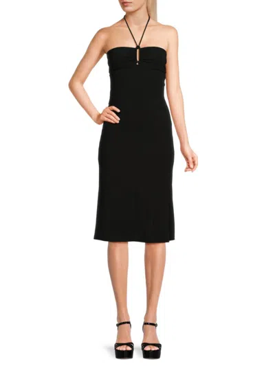 Shop Iro Women's Zaret Halter Midi Dress In Black