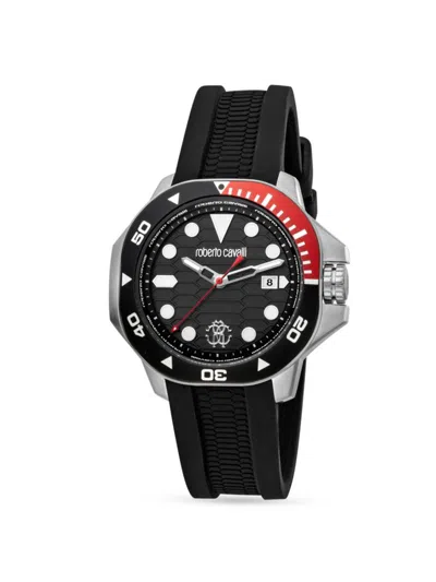Shop Roberto Cavalli Men's Male  Men's Watch In Black