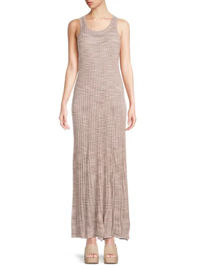 Shop Ted Baker Women's Easy Fit Ribbed Maxi Dress In Natural