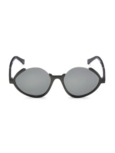 Shop Zeus + Dione Women's Sophia 54mm Oval Sunglasses In Black