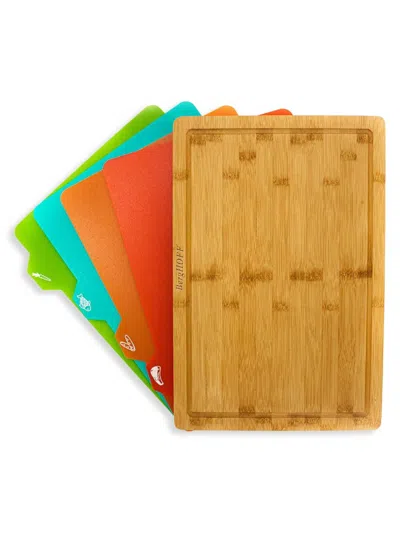 Shop Berghoff 5-piece Bamboo Cutting Board Set In Neutral