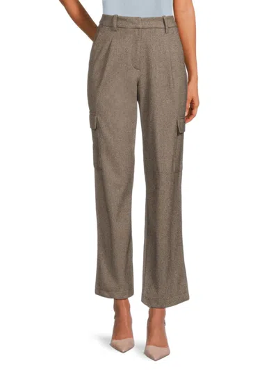 Shop Vero Moda Women's Straight Pants In Light Grey