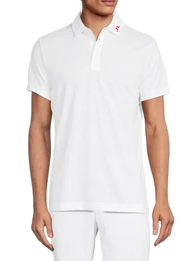 Shop J. Lindeberg Men's Kv Regular Fit Polo In White