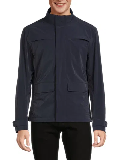 Shop Colmar Men's Notorious Stand Collar Jacket In Navy Blue