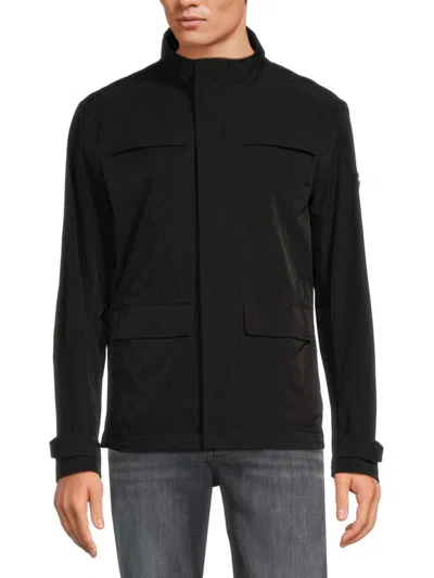 Shop Colmar Men's Notorious Stand Collar Jacket In Black
