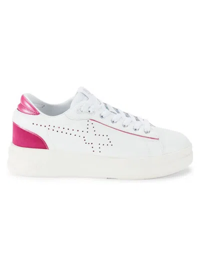 Shop W6yz Women's Yuma Colorblock Sneakers In White