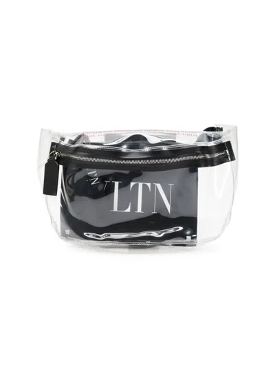 Shop Valentino Men's Logo Transparent Belt Bag
