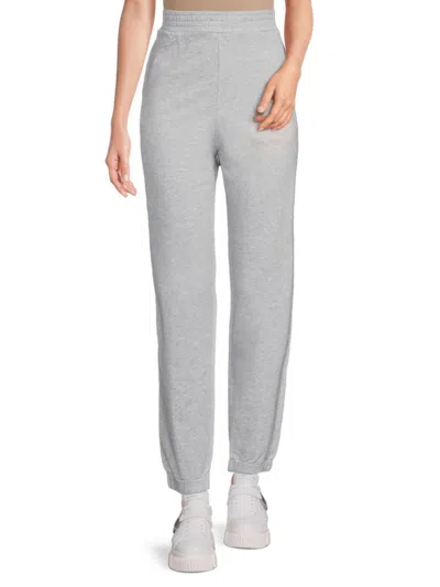 Shop Pinko Women's Acciano Logo Ankle Joggers In Drizzle