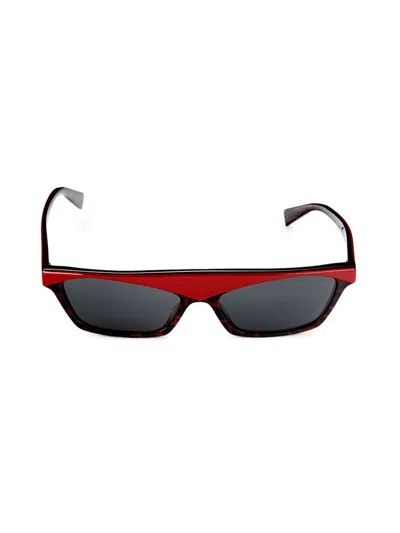Shop Alain Mikli Women's 58mm Rectangle Sunglasses In Red Black