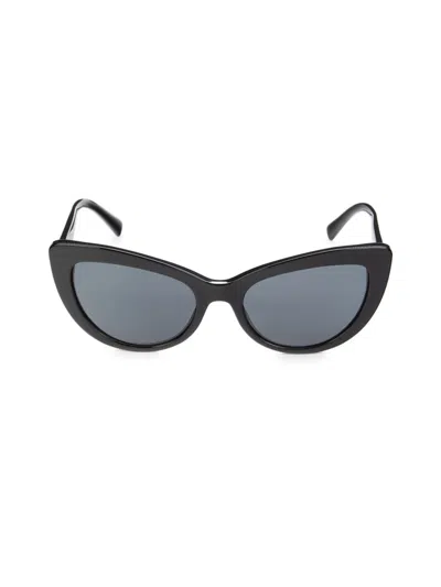 Shop Versace Women's 54mm Retro Cat Eye Sunglasses In Black
