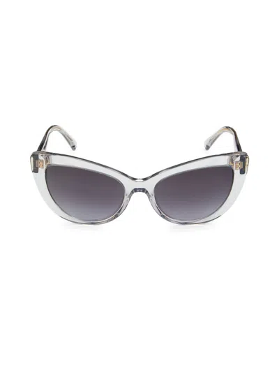 Shop Versace Women's 54mm Cat Eye Sunglasses In Grey