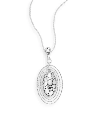 Shop John Hardy Women's Sterling Silver Oval Necklace
