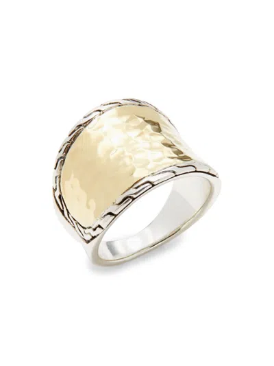 Shop John Hardy Women's 18k Yellow Gold Sterling Silver Ring