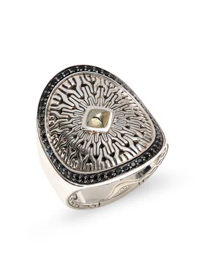 Shop John Hardy Women's Classic Chain Sterling Silver, Pyrite, Spinel & Treated Sapphire Ring