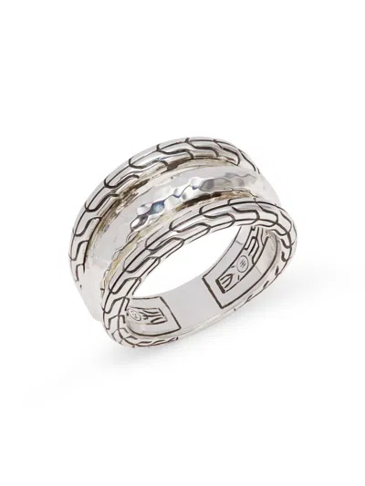 Shop John Hardy Women's Sterling Silver Hammered Ring