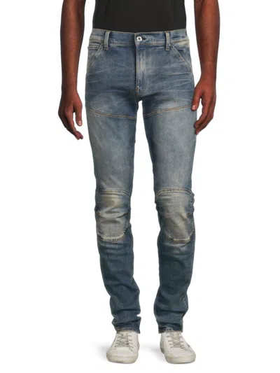 Shop G-star Raw Men's 3d Skinny Jeans In Mediumage Blue