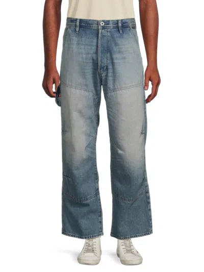 Shop G-star Raw Men's Carpenter 3d Faded Jeans In Antiquefa Blue