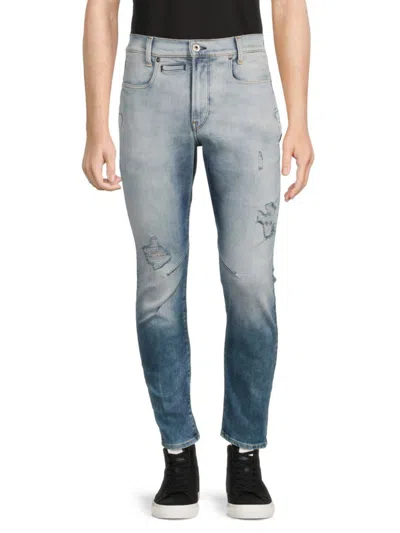 Shop G-star Raw Men's D-staq 3d Distressed Jeans In Sun Faded Wash