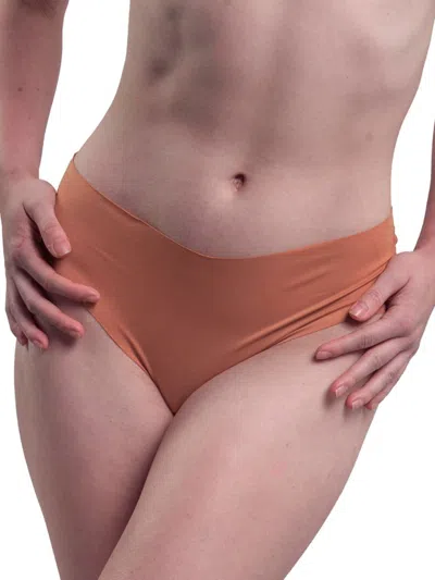 Shop Nude Barre Women's Solid Bikini Briefs In 9am Orange