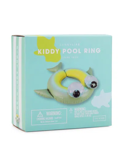 Shop Sunnylife Shark Tribe Kiddy Pool Ring In Neutral