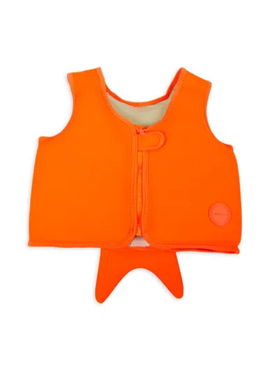 Shop Sunnylife Little Kid's 2-3 Sonny The Sea Creature Swim Vest In Orange