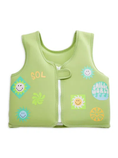 Shop Sunnylife Little Kid's 2-3 Smiley Sol Vest In Neutral