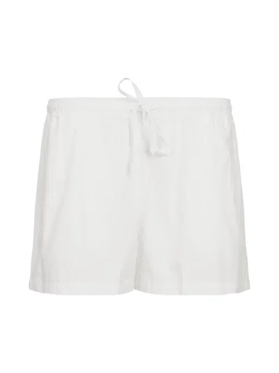 Shop Blanca Women's Kate Cotton Drawstring Shorts In White