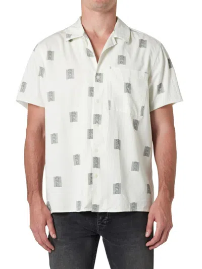 Shop Neuw Denim Men's Joy Division Camp Shirt In Off White