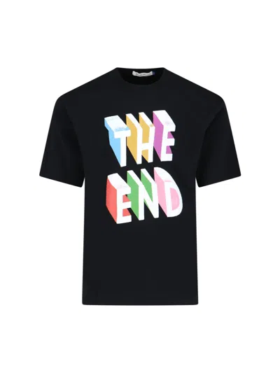 Shop Undercover 'the End' T-shirt In Black  