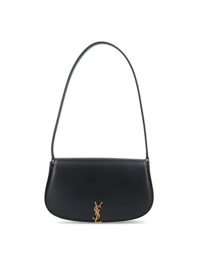 Shop Saint Laurent Mini Shoulder Bag "voltaire" In Black  