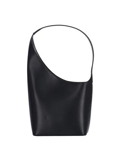 Shop Aesther Ekme "demi Lune" Shoulder Bag In Black  