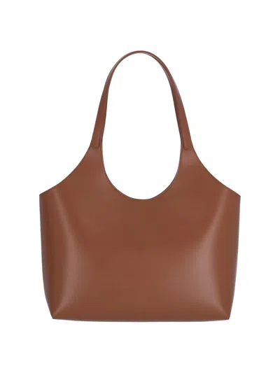 Shop Aesther Ekme 'cabas' Tote Bag In Brown
