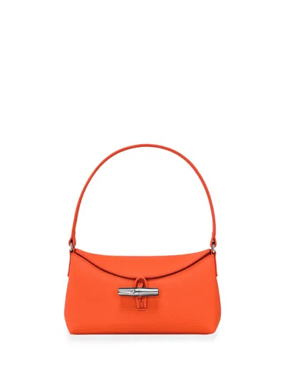 Shop Longchamp `roseau` Small Handbag In Yellow