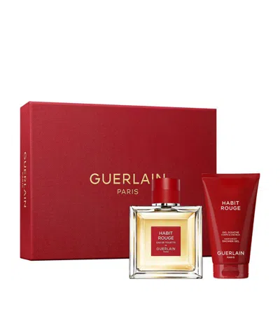 Shop Guerlain Habit Rouge Eau De Toilette Fragrance Gift Set (100ml) In Multi