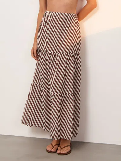 Shop Vix By Paula Hermanny Women's Boardwalk Helen Maxi Skirt In Neutral